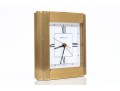 Tiffany & Co. Brass Quartz Clock With Swiss Movement