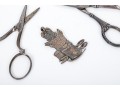 Lot Of Antique Sewing Items Including A Sterling Thread Cutter