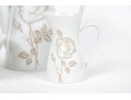 Rosenthal Germany Raymond Loewy Classic Rose Three Piece Coffee Set And Bowl