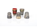 Lot Of Five Assorted Lovely Vintage And Antique Thimbles