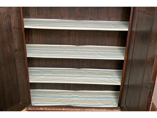 Magnificent 19th Century Dutch Marquetry Satinwood Walnut Double Door Cabinet