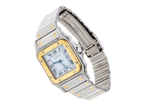 Cartier Santos Classic Vintage Steel And Gold Santos Watch