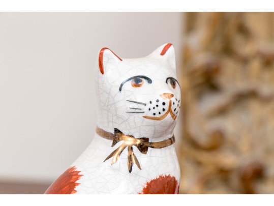 Four Reproduction English Staffordshire Animals