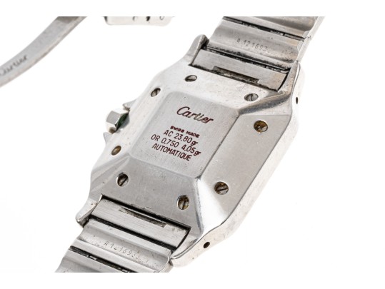 Cartier Santos Classic Vintage Steel And Gold Santos Watch