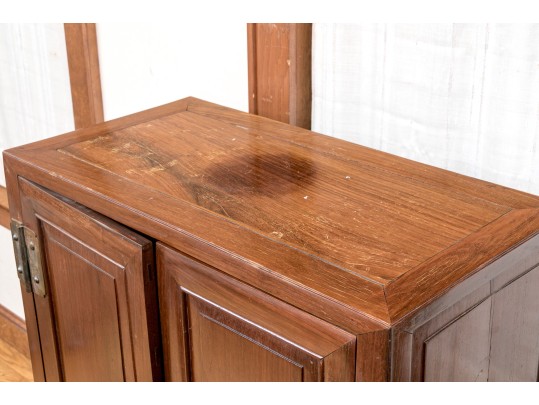 20th Century Chinese Dark Stained Rosewood Cabinet