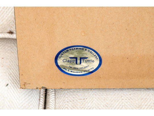 Antique Oil On Board, Norwegian Mountain House Landscape