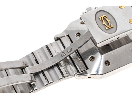 Cartier Santos Classic Vintage Steel And Gold Santos Watch