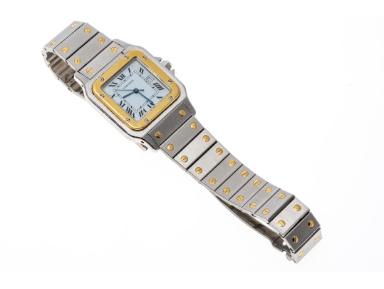 Cartier Santos Classic Vintage Steel And Gold Santos Watch