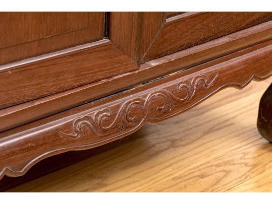 20th Century Chinese Dark Stained Rosewood Cabinet