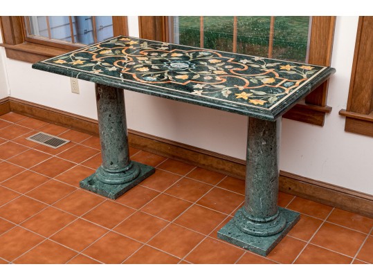20th Century Semi-antique Italian Specimen Marble Top Table
