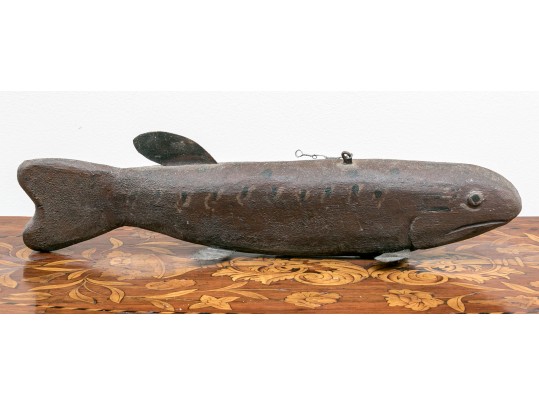Wooden Fish Sculpture 