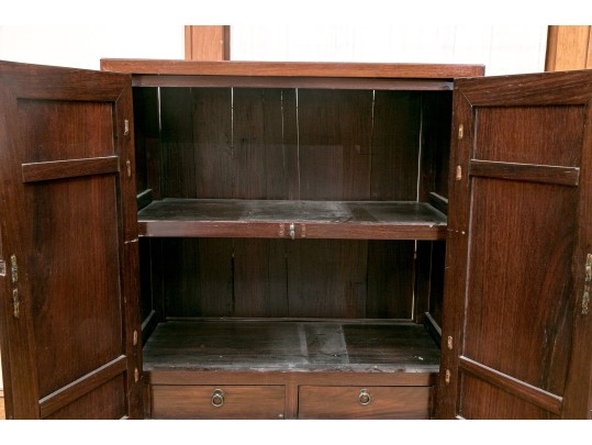20th Century Chinese Dark Stained Rosewood Cabinet