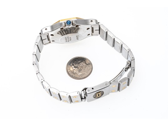 Cartier Santos Wonderful Vintage Steel And Gold Octagonal Santos Watch