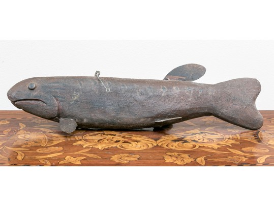Wooden Fish Sculpture 
