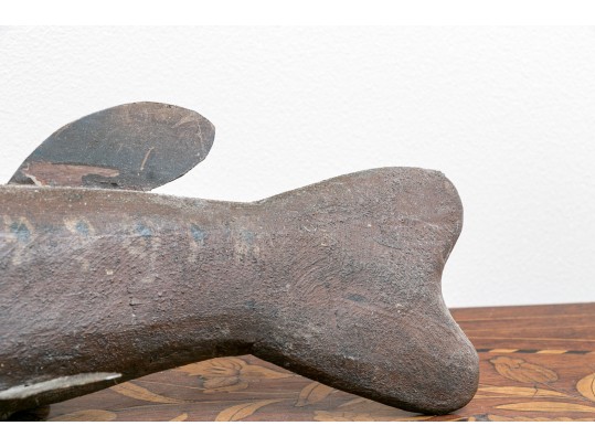 Wooden Fish Sculpture 