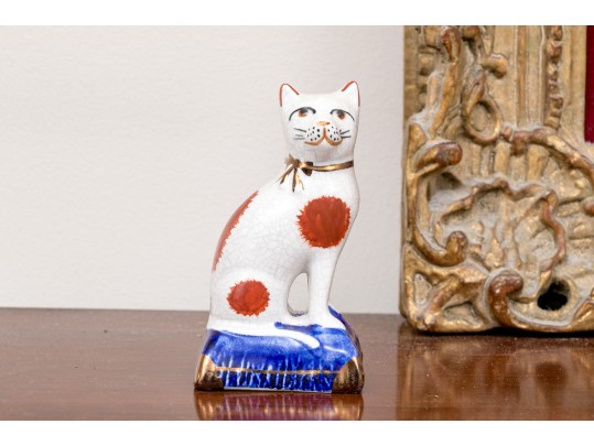 Four Reproduction English Staffordshire Animals