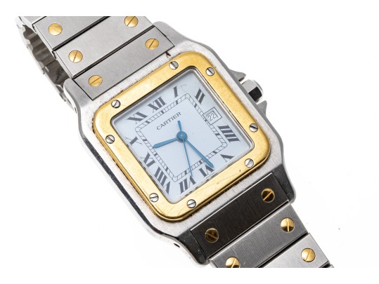 Cartier Santos Classic Vintage Steel And Gold Santos Watch
