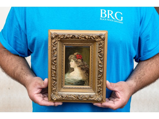 Late 19th Century Continental Oil On Panel