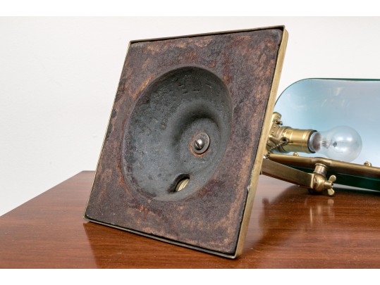 Antique Emeralite Bankers Lamp