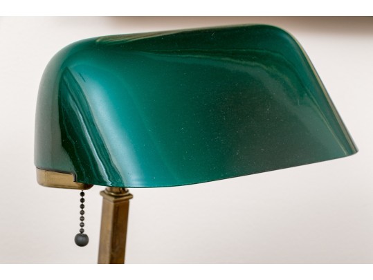 Antique Emeralite Bankers Lamp
