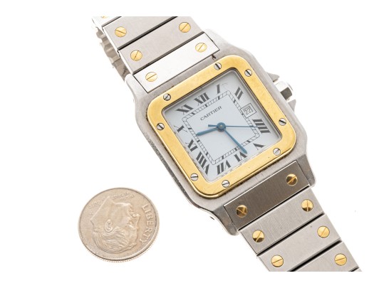 Cartier Santos Classic Vintage Steel And Gold Santos Watch