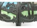 Antique Arts And Crafts Slag Glass Lamp, Ca. 1900-1920