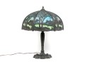 Antique Arts And Crafts Slag Glass Lamp, Ca. 1900-1920