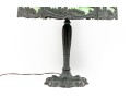 Antique Arts And Crafts Slag Glass Lamp, Ca. 1900-1920
