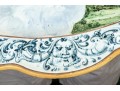 Italian Majolica Scalloped Oval Charger, Purchase Price: $330