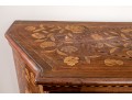 Magnificent 19th Century Dutch Marquetry Satinwood Walnut Double Door Cabinet