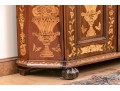 Magnificent 19th Century Dutch Marquetry Satinwood Walnut Double Door Cabinet