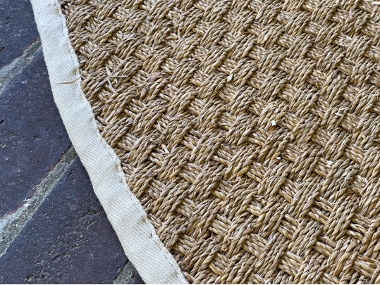 Sisal Circular Carpet With Canvas Trim
