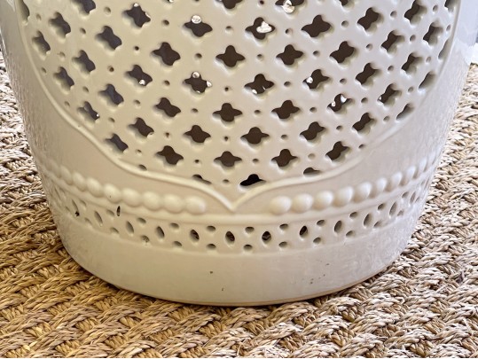 Chinese Blanc De Chine Porcelain Garden Seat