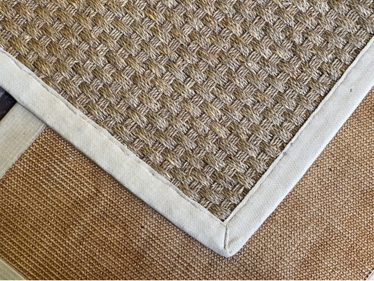 Sisal Carpet With Canvas Trim, 9'-11 1/2