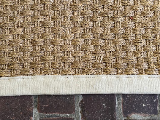 Sisal Carpet With Canvas Trim, 9'-11 1/2