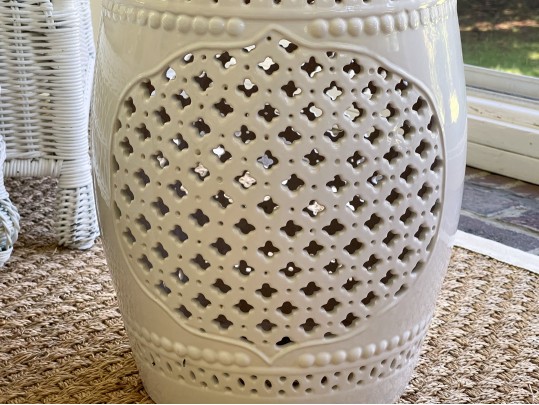 Chinese Blanc De Chine Porcelain Garden Seat