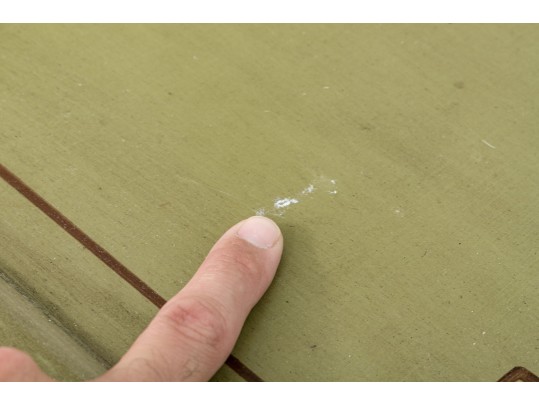 Chinese Faux Bamboo Cabinet In Green Finish