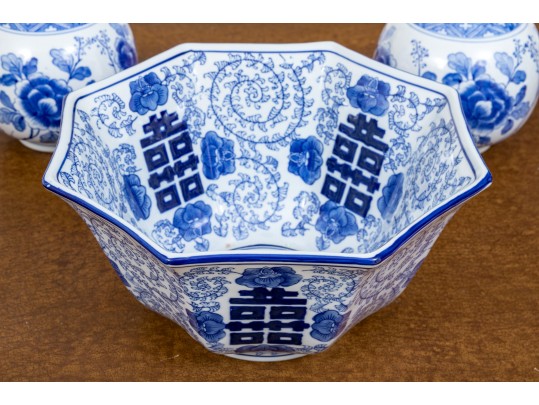 Decorative Lot Of Blue And White Porcelain  