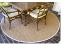 Sisal Circular Carpet With Canvas Trim