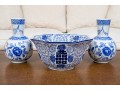 Decorative Lot Of Blue And White Porcelain  