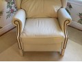 Luxurious Thomasville Leather Upholstered Reclining Wing Chair