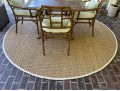 Sisal Circular Carpet With Canvas Trim