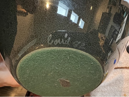 Signed Couil Art Glass Vase