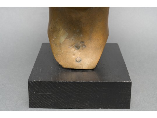 Brass Female Bust Sculpture 