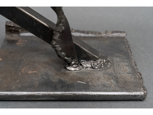 Brutalist Metal Sculpture