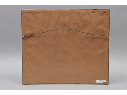 Signed Herb Rowe Oil On Board Painting Titled 