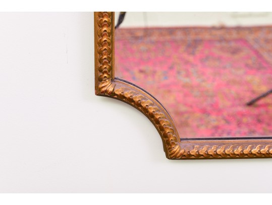 Antique Carved Wood Gilt Wall Mirror