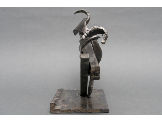 Brutalist Metal Sculpture