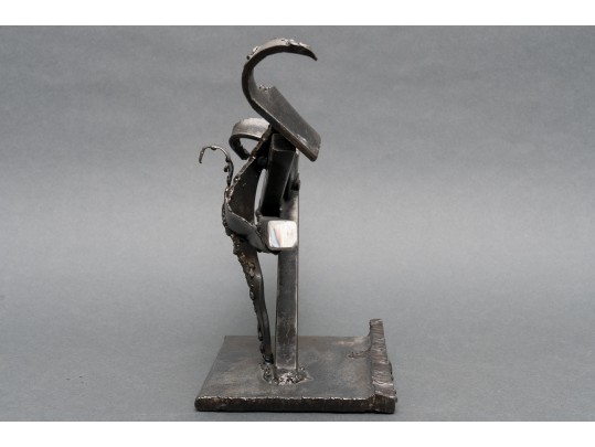 Brutalist Metal Sculpture