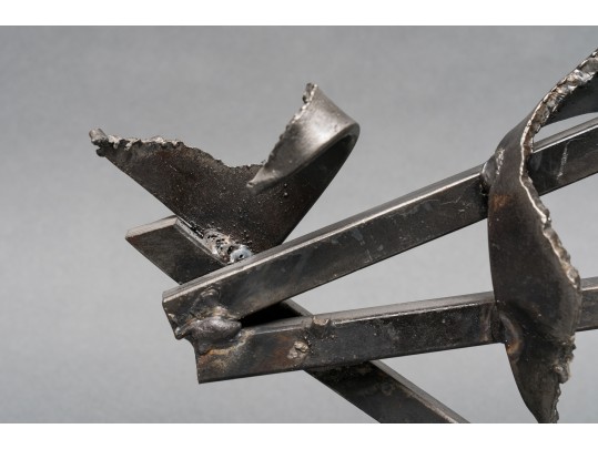 Brutalist Metal Sculpture